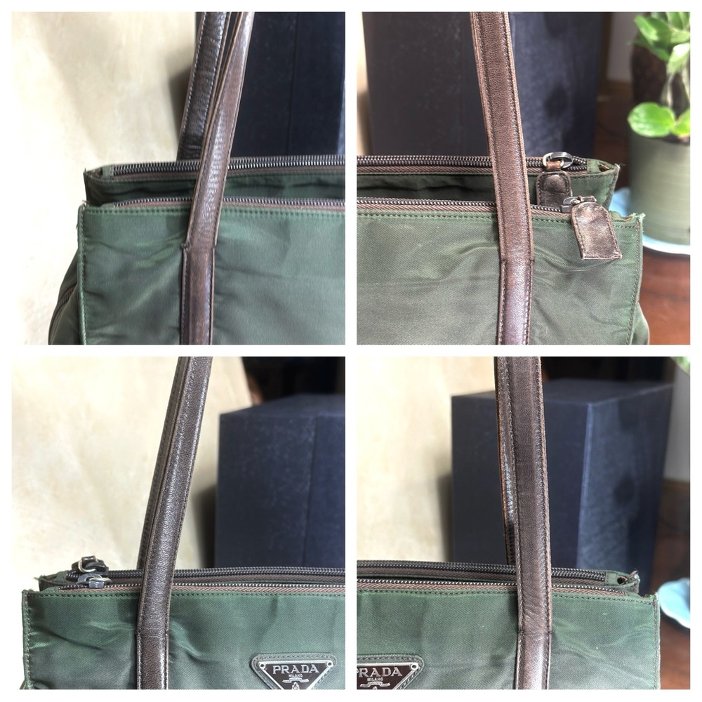 AUTHENTIC Prada bag. Army green. - Picture 11 of 16